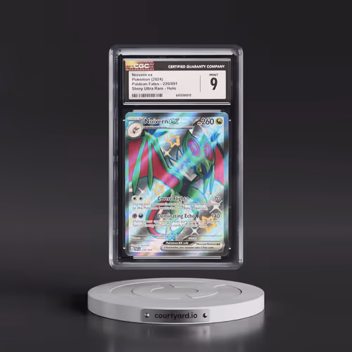 2024 Pokémon Paf EN-Paldean Fates #220 Noivern EX - Holo Shiny Ultra Rare (CGC 9 MINT)