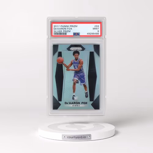 2017 Panini Prizm #24 DE'Aaron Fox - Silver Prizm (PSA 9 MINT)