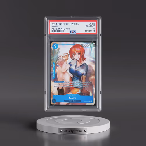 2024 One Piece OP09-Emperors in the New World #050 Nami - Alternate Art (PSA 10 GEM MINT)