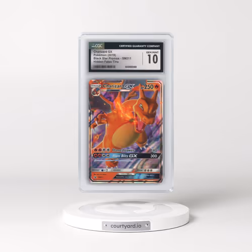 2016 Black Star Promos - Sun & Moon #SM211 Charizard GX - Hidden Fates Tin (Holo) (CGC 10 GEM MINT)