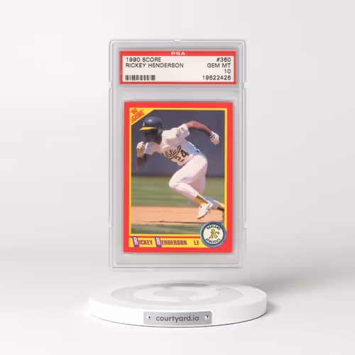 1990 Score #360 Rickey Henderson (PSA 10 GEM MINT)