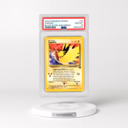 2000 Pokémon Promo Black Star #23 Zapdos - Toshinao Aoki Error (PSA 10 GEM MINT)