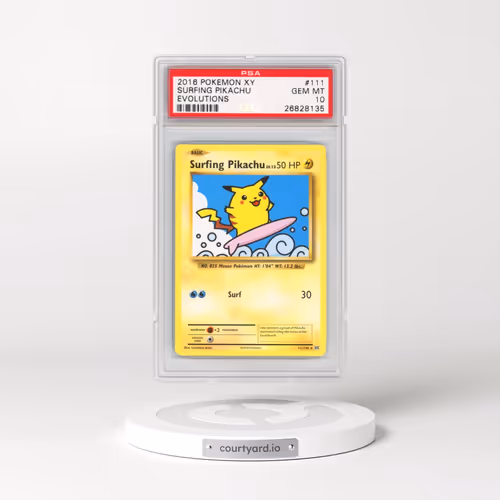 2016 Pokémon XY Evolutions #111 Surfing Pikachu (PSA 10 GEM MINT)