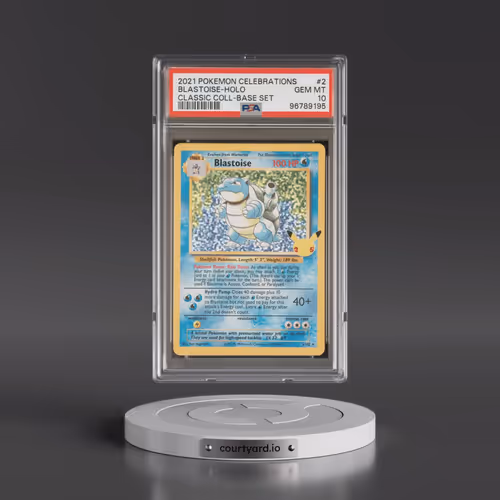 2021 Pokémon Celebrations Classic Collection #2 Blastoise - Holo (PSA 10 GEM MINT)