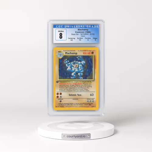 1999 Base Set #8 Machamp - 1st Edition Holo (CGC 8 NM-MT)