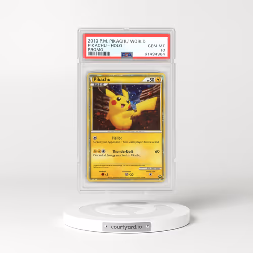 2010 Pokémon Pikachu World Promo Pikachu - Holo (PSA 10 GEM MINT)