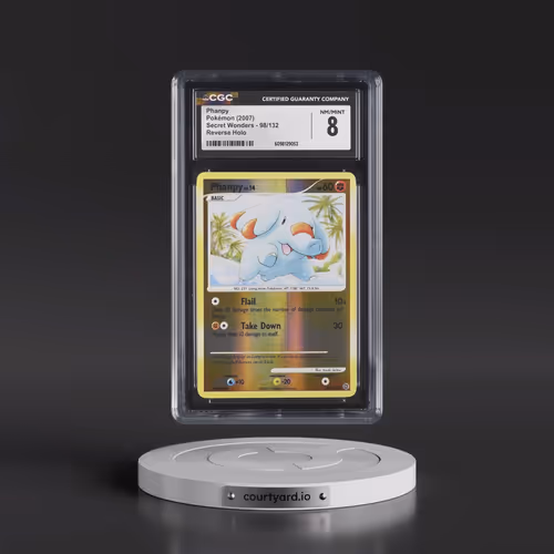 2007 Secret Wonders #98/132 Phanpy - Reverse Holo (CGC 8 NM-MT)