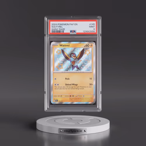2024 Pokémon Paf EN-Paldean Fates #145 Wattrel - Shiny Rare (PSA 9 MINT)