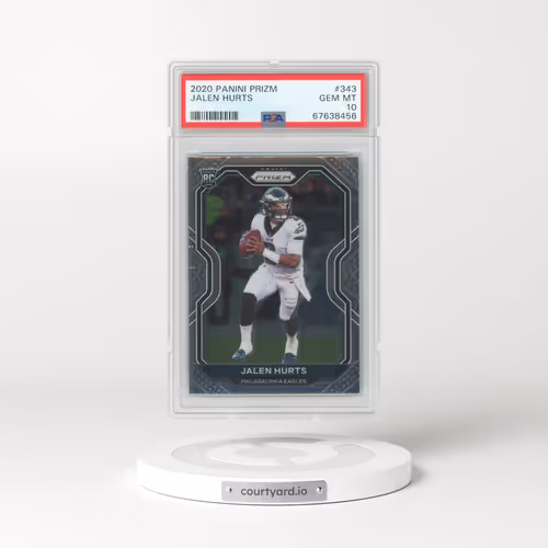 2020 Panini Prizm #343 Jalen Hurts (PSA 10 GEM MINT)