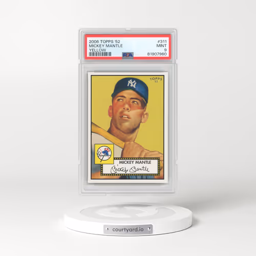 2006 Topps '52 #311 Mickey Mantle - Yellow (PSA 9 MINT)