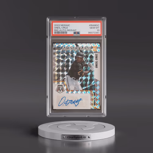 2022 Panini Mosaic Rookie Autographs #RAMOC Oneil Cruz - Mosaic (PSA 10 GEM MINT)