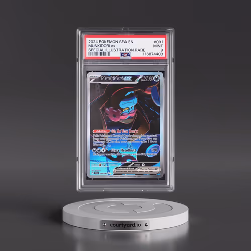 2024 Pokémon Sfa EN-Shrouded Fable #091 Munkidori EX - Holo Special Illustration Rare (PSA 9 MINT)