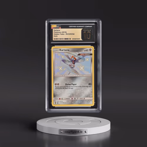 2019 Hidden Fates #SV33/SV94 Kartana - Shiny Vault Holo (CGC 10 PRISTINE)