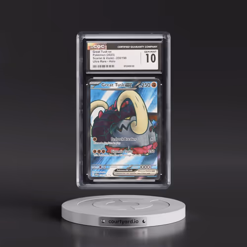 2023 Pokémon Svi EN-Scarlet & Violet #230 Great Tusk EX - Holo Ultra Rare (CGC 10 GEM MINT)