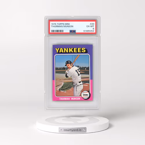 1975 Topps Mini #20 Thurman Munson (PSA 6 EX-MT)