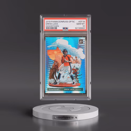 2019 Panini Donruss Optic Downtown #DT19 Drew Lock (PSA 10 GEM MINT)