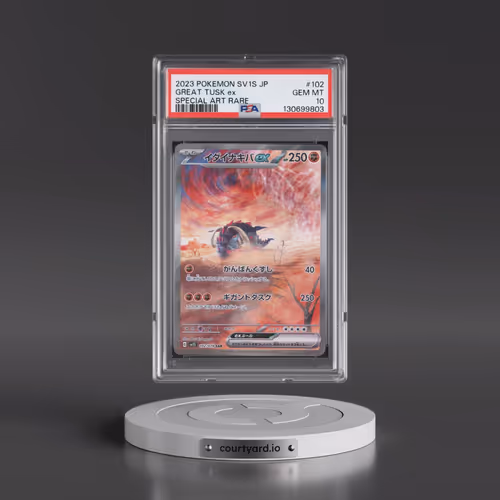 2023 Pokémon Sv1s-Scarlet EX #102 Great Tusk EX - Holo Special Art Rare (PSA 10 GEM MINT)