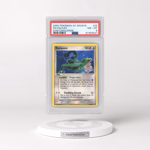 2005 Pokémon EX Deoxys #22 Rayquaza - Gym Challenge (PSA 8 NM-MT)