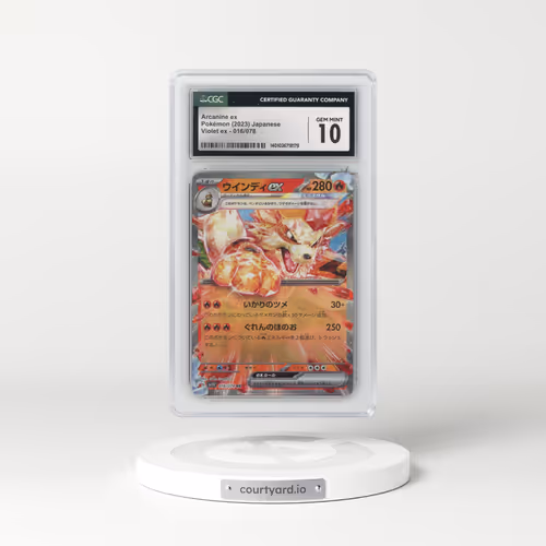 2023 Violet ex #016/078 Arcanine ex (CGC 10 GEM MINT)