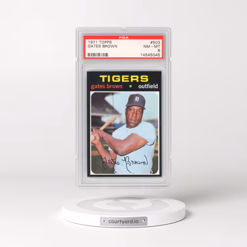 1971 Topps #503 Gates Brown (PSA 8 NM-MT)