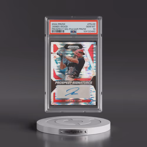 2024 Panini Prizm Prospect Signatures #PSJW James Wood - Pulsar Prizm (PSA 10 GEM MINT)