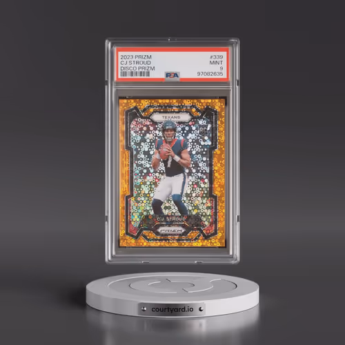 2023 Panini Prizm #339 CJ Stroud - Disco Prizm (PSA 9 MINT)
