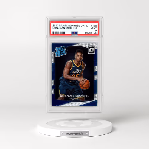 2017 Panini Donruss Optic #188 Donovan Mitchell (PSA 9 MINT)
