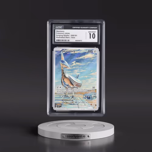 2024 Pokémon Ssp EN-Surging Sparks #209 Skarmory - Illustration Rare (CGC 10 GEM MINT)