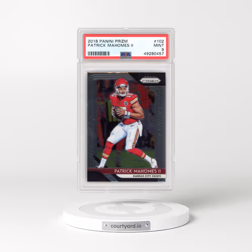 2018 Panini Prizm #102 Patrick Mahomes II (PSA 9 MINT)