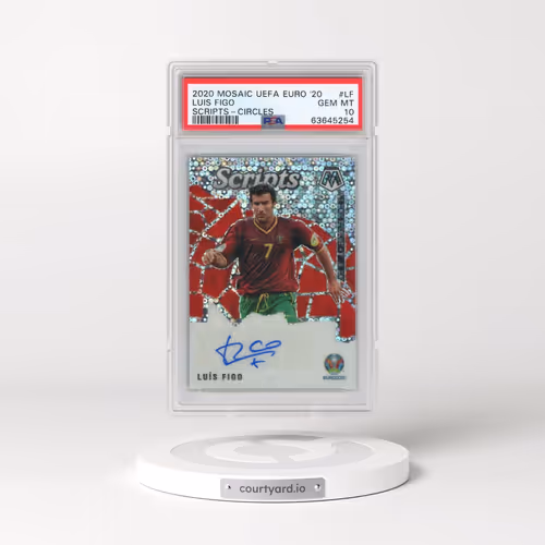 2020 Panini Mosaic UEFA Euro 2020 Scripts Mosaic #LF Luis Figo - Circles (PSA 10 GEM MINT)