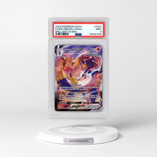 2022 Pokémon Sword & Shield Brilliant Stars #TG21 Rapid Strike Urshifu Vmax - Full Art (PSA 9 MINT)