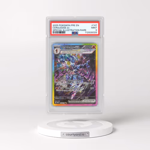 2025 Pokémon Pre EN-Prismatic Evolutions #147 Ceruledge EX - Holo Special Illustration Rare (PSA 9 M
