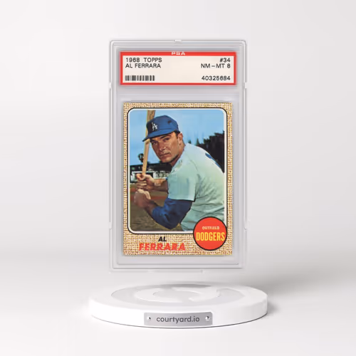 1968 Topps #34 Al Ferrara (PSA 8 NM-MT)
