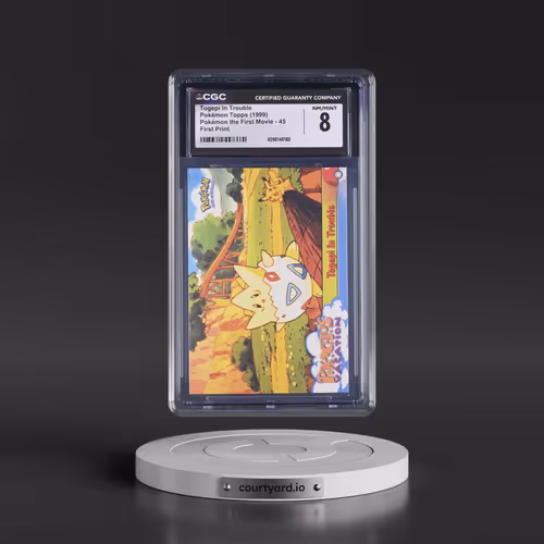 1999 Pokémon the First Movie #45 Togepi In Trouble - First Print (Blue Topps Logo) (CGC 8 NM-MT)