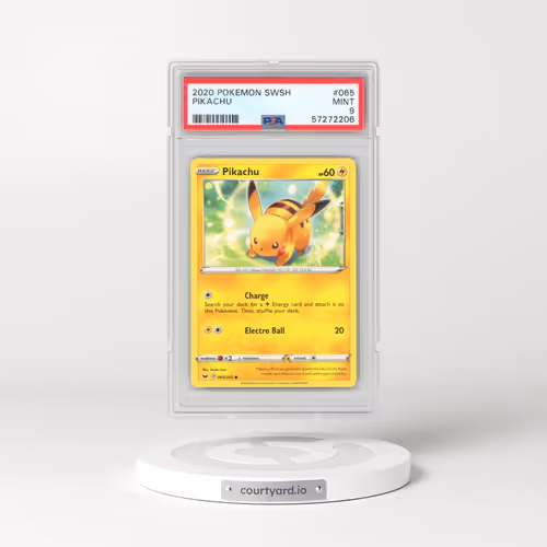 2020 Pokémon Sword & Shield #065 Pikachu (PSA 9 MINT)