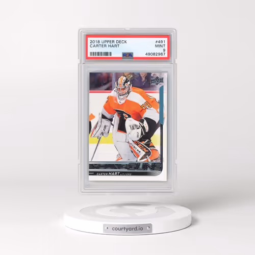 2018 Upper Deck #491 Carter Hart (PSA 9 MINT)