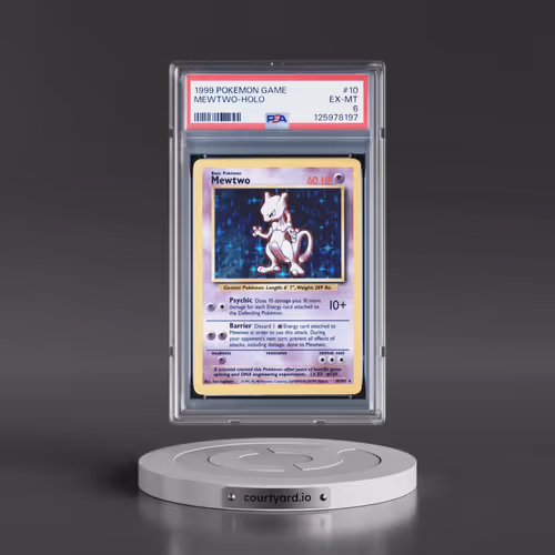 1999 Pokémon Game #10 Mewtwo - Holo (PSA 6 EX-MT)