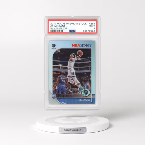 2019 Panini Hoops Premium Stock #259 Ja Morant - Silver Prizm (PSA 9 MINT)