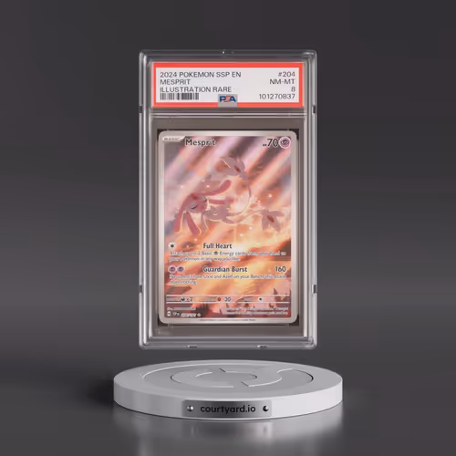 2024 Pokémon Ssp EN-Surging Sparks #204 Mesprit - Illustration Rare (PSA 8 NM-MT)