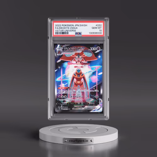 2022 Pokémon Sword & Shield Vstar Universe #222 Deoxys Vmax - Full Art (PSA 10 GEM MINT)
