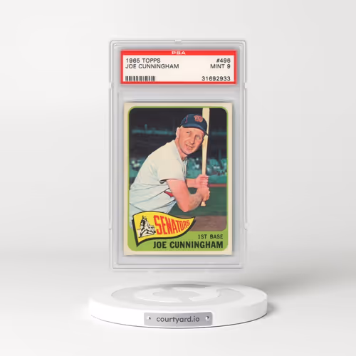 1965 Topps #496 Joe Cunningham (PSA 9 MINT)
