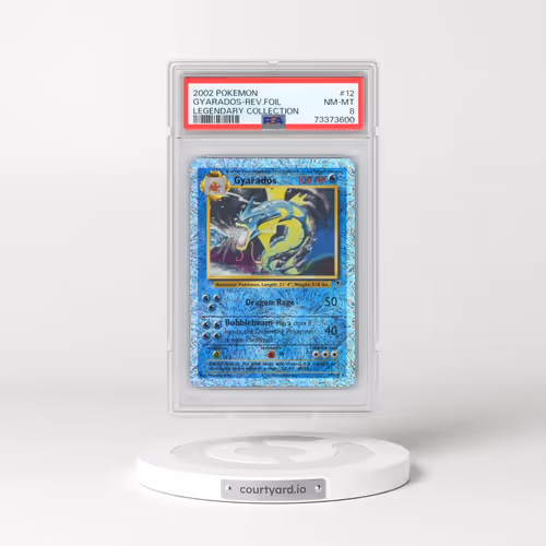 2002 Pokémon Legendary Collection #12 Gyarados - Reverse Foil (PSA 8 NM-MT)