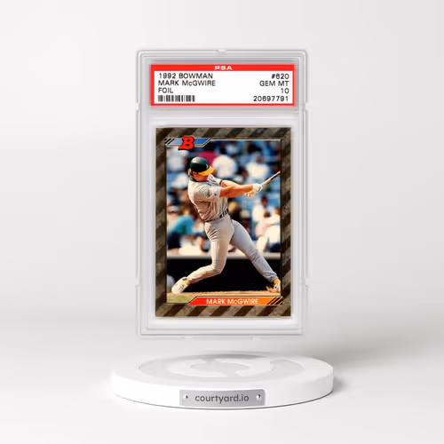 1992 Bowman #620 Mark McGwire - Foil (PSA 10 GEM MINT)