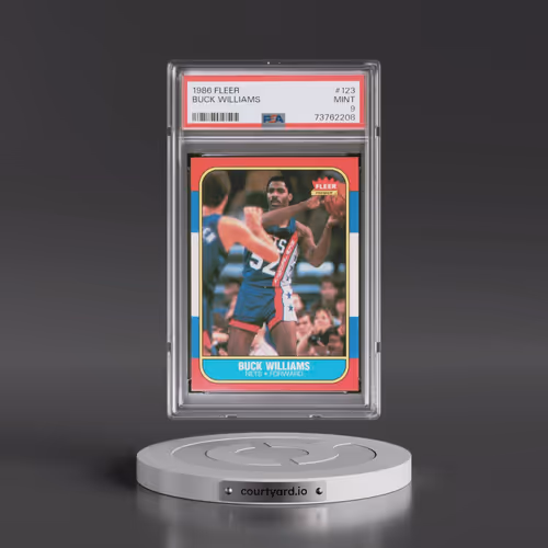 1986 Fleer #123 Buck Williams (PSA 9 MINT)