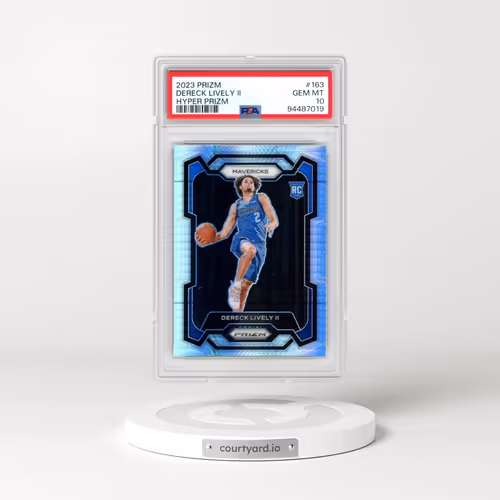 2023 Panini Prizm #163 Dereck Lively II - Hyper Prizm (PSA 10 GEM MINT)