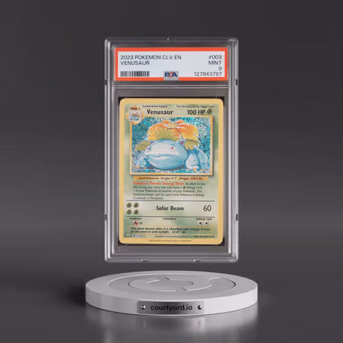 2023 Pokémon CLV-Trading Card Game Classic Venusaur & Lugia EX Deck #003 Venusaur (PSA 9 MINT)