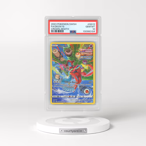 2023 Pokémon Sword and Shield Crown Zenith #GG12 Deoxys - Full Art (PSA 10 GEM MINT)