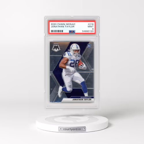 2020 Panini Mosaic #216 Jonathan Taylor (PSA 9 MINT)