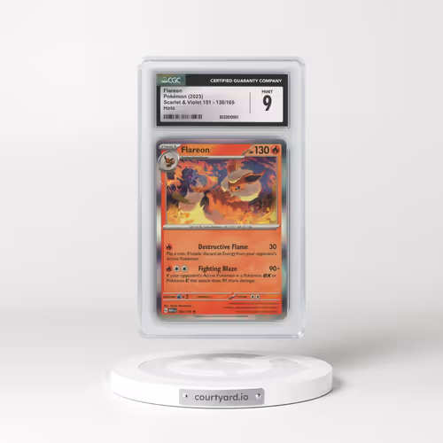2023 Scarlet & Violet 151 - MEW EN #136/165 Flareon - Holo (CGC 9 MINT)