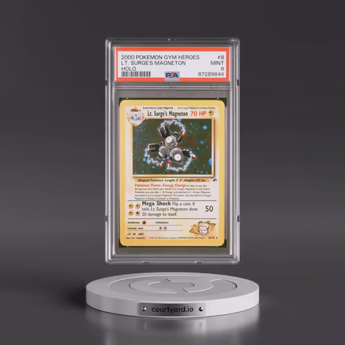 2000 Pokémon Gym Heroes #8 LT. Surge's Magneton - Holo (PSA 9 MINT)